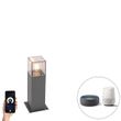 Smart-industriële-staande-buitenlamp-antraciet-30-cm-incl.-Wifi-P45---Denmark