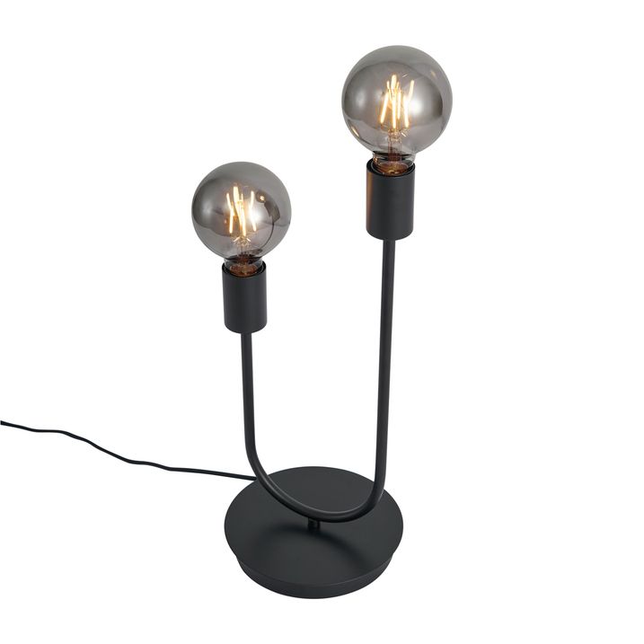 Art Deco stona lampa crna 2-svetla - Tuning