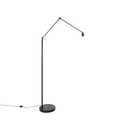 Moderne vloerlamp zwart verstelbaar - Editor