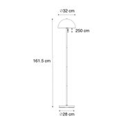 Gulvlampe-for-utendørs-mørk-bronse-oppladbar-3-trinns-dimmbar---Keira