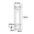 Industriell-golvlampa-svart---Cage-Rack