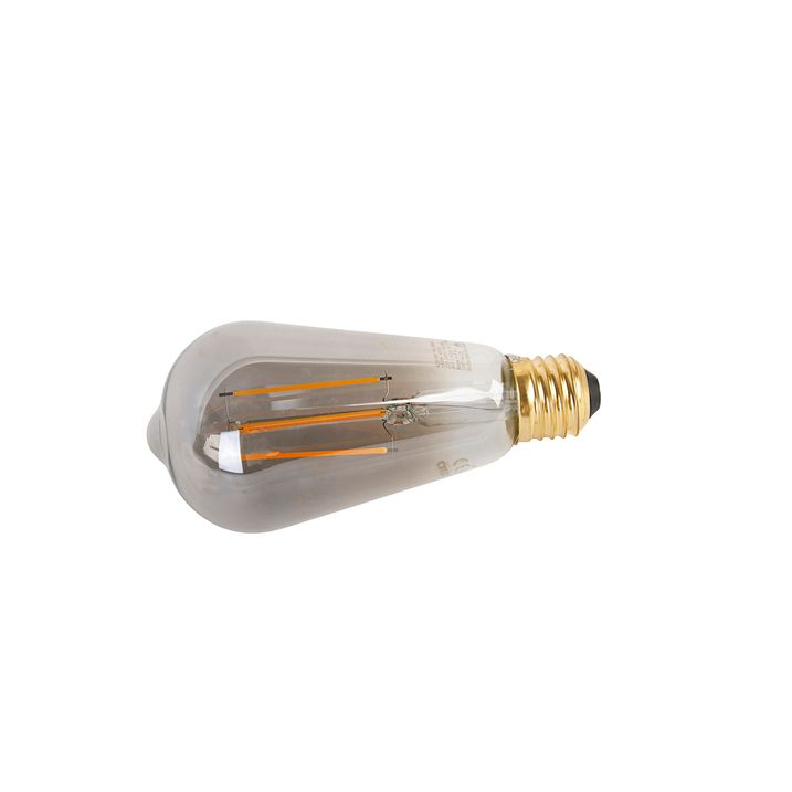 Set van 2 smart E27 LED lampen ST64 smoke 7W 400 lm 1800K
