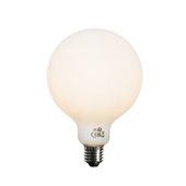 Bec LED E27 reglabil opalin G125 5W 450lm 3000K