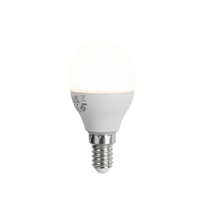 Ampoule LED E14 intelligente à intensité variable G45 opale 4,9W 470 lm 2700-6500K