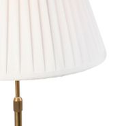 Lámpara-de-mesa-de-bronce-con-pantalla-plisada-blanca-35-cm---Parte