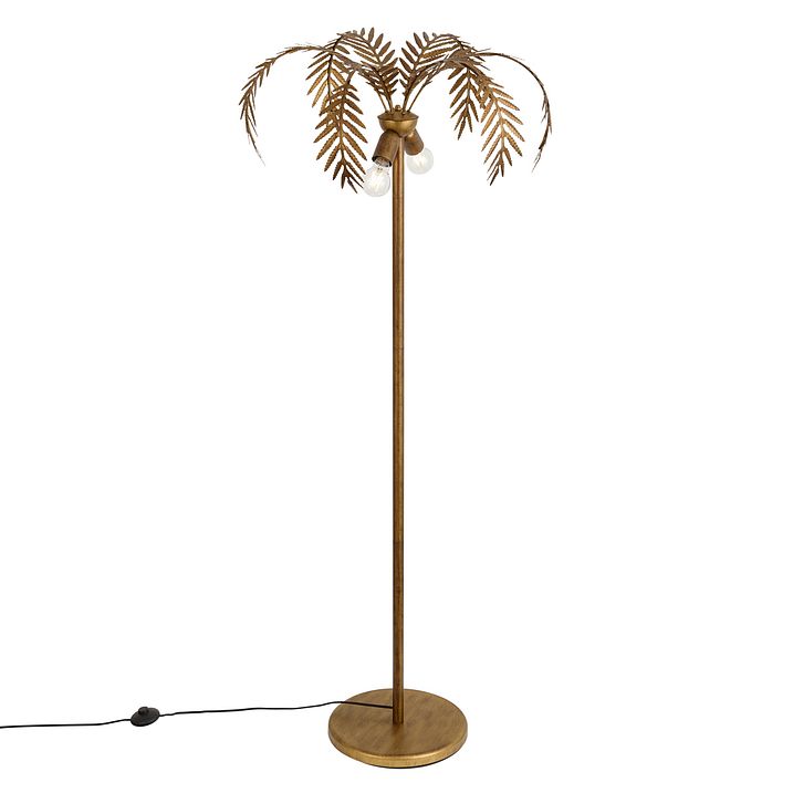 Vintage Stehleuchte gold 156 cm 2-Licht - Botanica