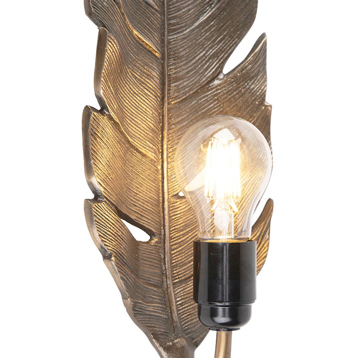Applique Art déco bronze - Leaf