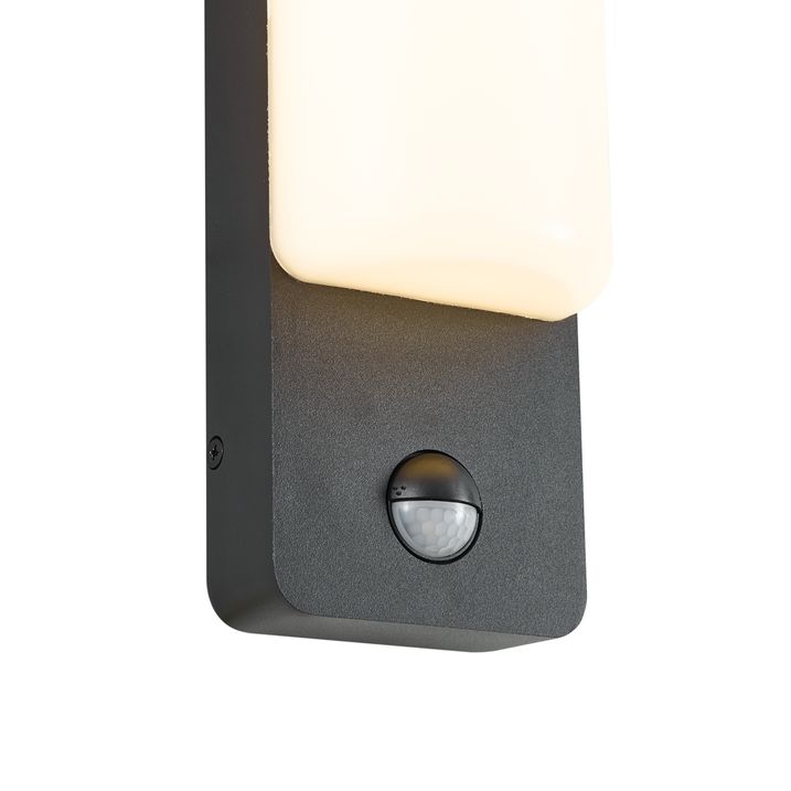 Välisseinalamp must liikumisanduriga koos LED-iga - Shift