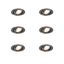 Set-of-6-Modern-Recessed-Spotlights-Gunmetal-GU10-50mm-Round-Tiltable---Cisco