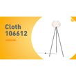 Lampadaire-moderne-noir-avec-abat-jour-blanc---Cloth