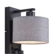 Moderne-wandlamp-zwart-met-grijs-rond-en-leeslamp---Puglia