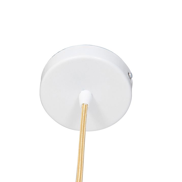 Industrial Pendant Light White with Gold 50 cm - Magna Eco