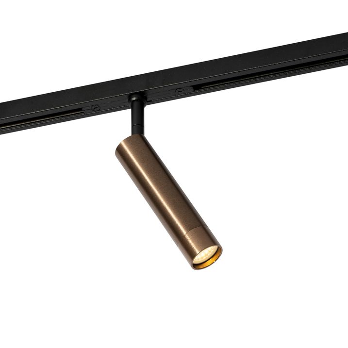 Modern Spotlight Dark Bronze for 1-Phase Track System - Slimline Uzzy