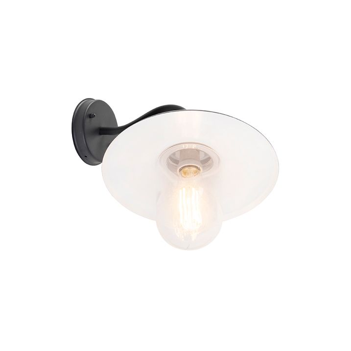 Inteligentná rustikálna nástenná lampa antracit IP44 vrátane wifi E27 - Kansas