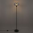 Schwarze-Art-Deco-Stehleuchte-mit-Rauchglas---Bizle