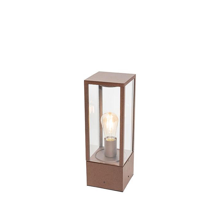 Industrijska podna lampa za spoljašnju upotrebu rđasto braon 40 cm IP44 - Šarloa