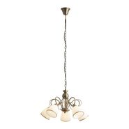 Klassieke-hanglamp-brons-met-opaal-glas-5-lichts---Katarina