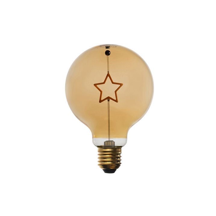 Різдвяна світлодіодна лампа E27 Star Filament G95 Amber 1,8W 50 лм 1800K