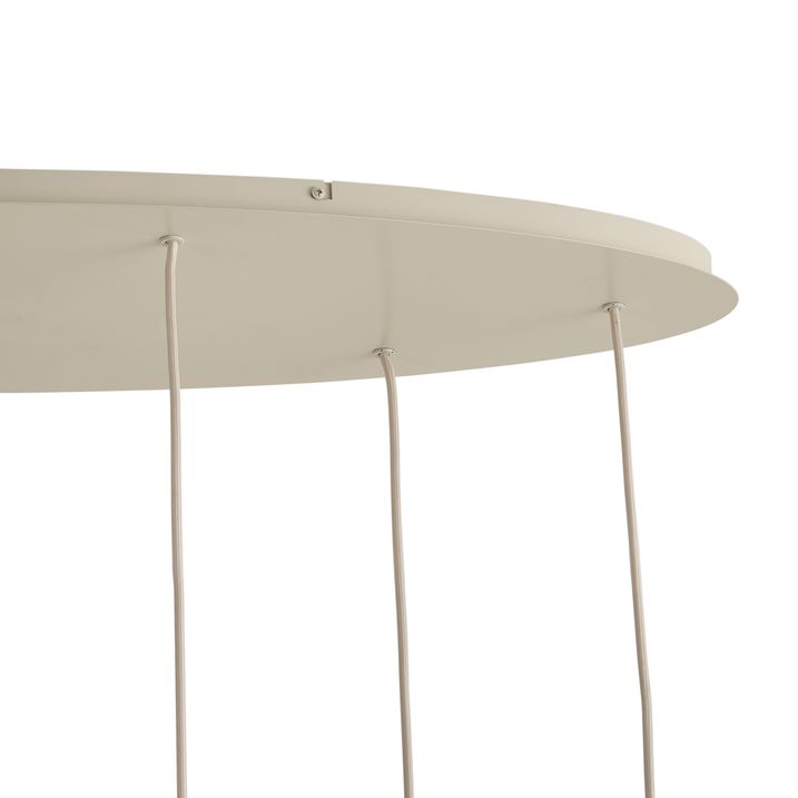 Japandi hanglamp beige 7-lichts - Pluni Tuba