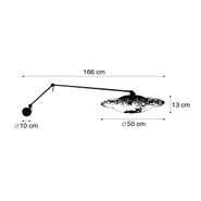 Wandlamp-zwart-met-rotan-kap-50-cm-verstelbaar---Blitz