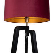 Lampadaire-trépied-noir-avec-abat-jour-rouge-et-intérieur-doré-50cm---Puros