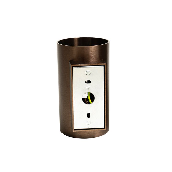 Smart wandlamp donkerbrons rond 2-lichts incl. 2 Wifi GU10 50mm - Sandy