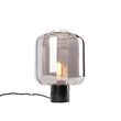 Design-bordlampe-sort-med-røgglas---Qara