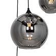 Smarte-Pendelleuchte-Schwarz-mit-Rauchglas-Rund-7-flammig-inkl.-7-Wifi-A60---Sandra