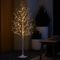 Albero di Natale luminoso da terra bianco 120 cm con LED e timer IP44 - Ki