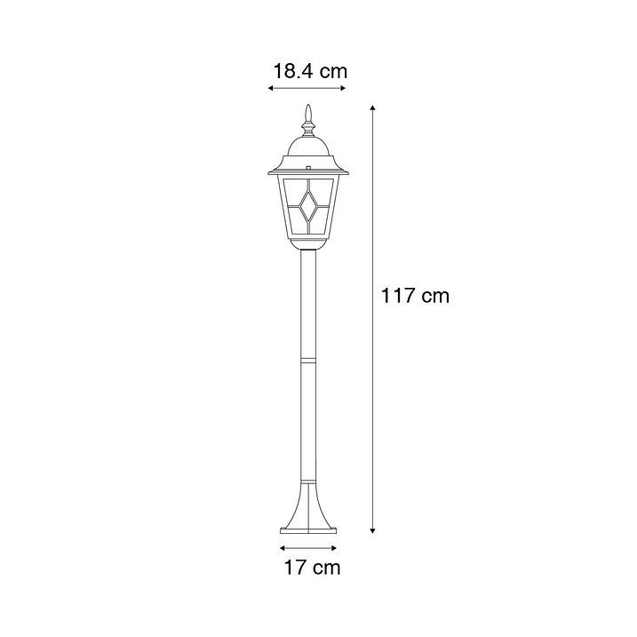 Fener vintage jashte antike floriri 120 cm - Antigua