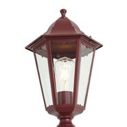 Lanterna-da-esterno-classica-rosso-scuro-213-cm-IP44---Havana