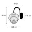 Orientálna-nástenná-lampa-čierna---Vadi