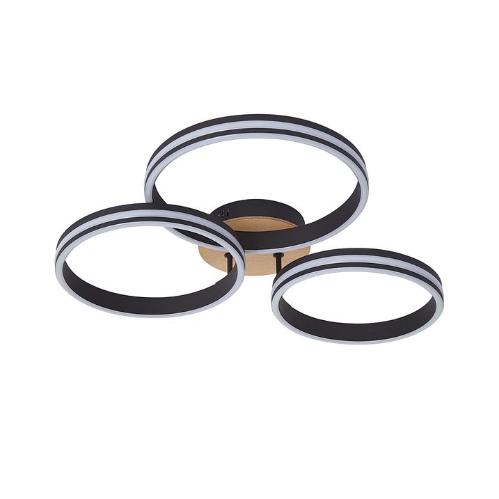 Laelamp puidust koos LED 3-astmelise dimmeriga 3-valgustiga - Navara