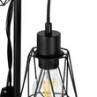 Landelijke-vloerlamp-zwart-met-hout-2-lichts-met-kap---Dami-Frame