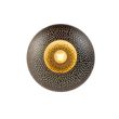 Pametna-plafonska-lampa-crna-sa-zlatnim-detaljima-25-cm-uključujući-Wifi-P45---Radiance