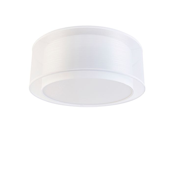 Kaasaegne laelamp valge 50 cm 3-valgusti - Drum Duo