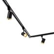 Viedā-sliežu-apgaismojuma-sistēma-ar-5-prožektoriem-melnā-un-zelta-krāsā-1-fāze,-iekļ.-5-Wifi-GU10-50mm---Iconic-Jeana