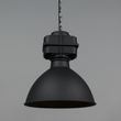 Set-di-2-lampade-a-sospensione-industriali-piccole-nero-opaco---Sicko
