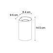 Inteligentná-nástenná-lampa-biela-okrúhla-vrátane-2-WiFi-GU10---Sabbir