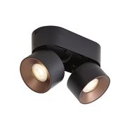 Modern-Surface-Spotlight-Black-GU10-50mm-2-Light-Tiltable---Echo