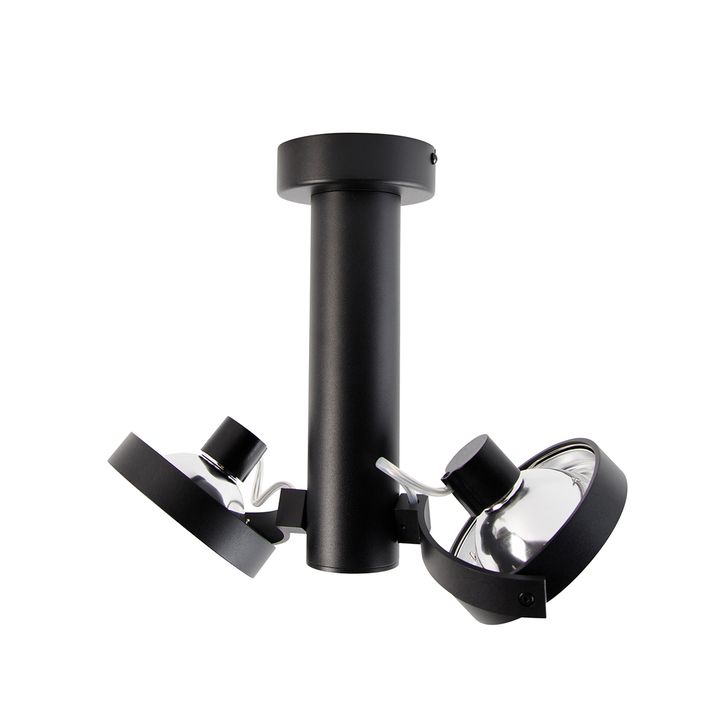 Modern Spotlight Black Adjustable 2-Lights - Goes