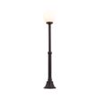 Klassische-Außen-Stehleuchte-schwarz-mit-Opalglas-140cm-IP44---Champs