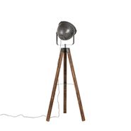 Industriële-vloerlamp-tripod-staal-met-hout-kantelbaar---Emado