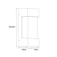 Modern-Outdoor-Wall-Light-Dark-Grey-IP44---Tide