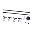 Modernt-skensystem-med-4-svarta-spotlights-1-fas---Magnetic-Lance