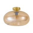 Art-Deco-plafondlamp-messing-met-amber-glas-40cm---Busa
