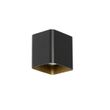 Applique-murale-moderne-noire-avec-LED-IP54-carrée---Evi