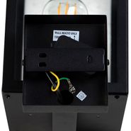Inteligentny-kinkiet-zewnętrzny-czarny-ze-szkłem-30-cm-z-Wifi-ST64---Rotterdam