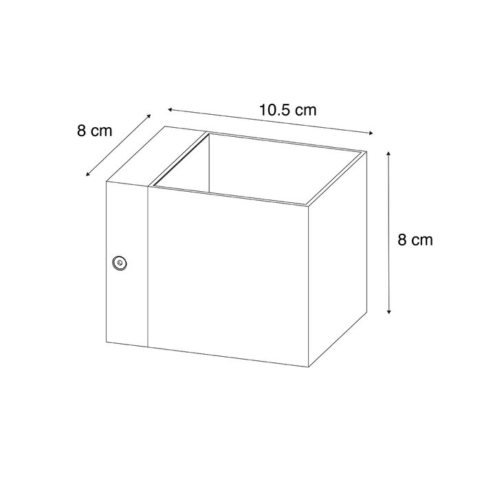 Set mit 2 Smart Wandleuchten Dunkelbronze 8 cm Inkl. Wifi G9 - Transfer