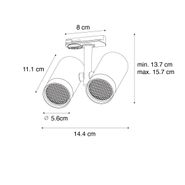 Modern-1-Phase-Track-Spotlight-Black-2-Light---Iconic-Scopio